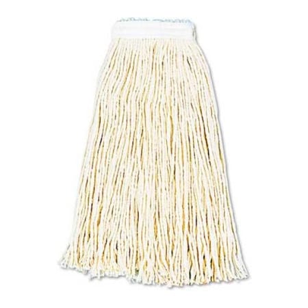 Unisan 16 Oz. Premium Standard Cut-End Cotton Wet Mop Head, White 12/Pack - UNS216CCT UNS 216C